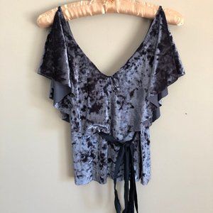 Velvet Sleeveless Top